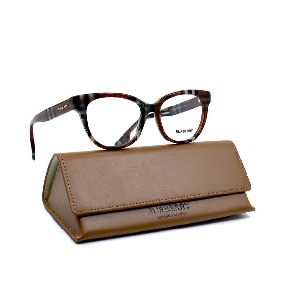 NEW BURBERRY BE2375 3966 CHECK BROWN AUTHENTIC EYEGLASSES FRAME - Picture 1 of 14
